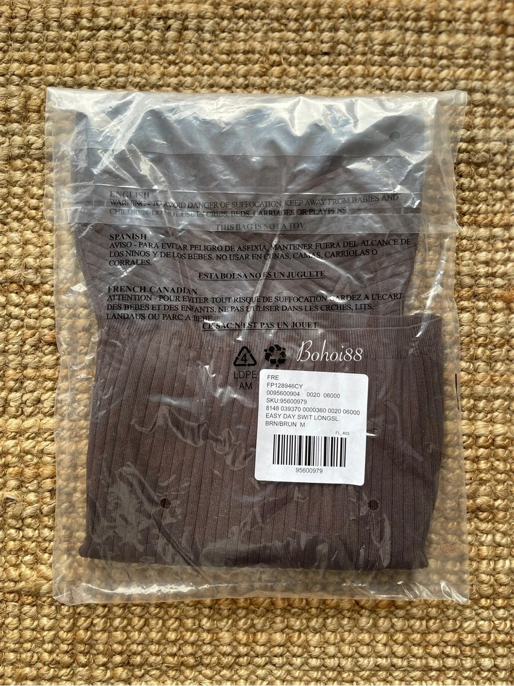 NWT Free People Easy Day Swit Long Sleeve Top